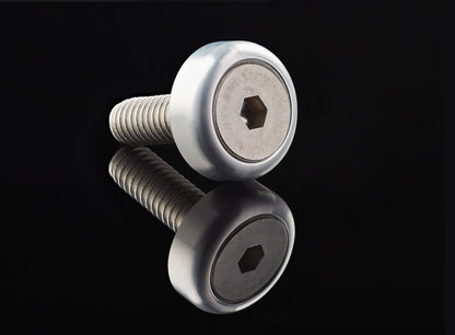 Billet Aluminium Fender Washer and ss Bolt Button head and countersink style - 10 Pack
