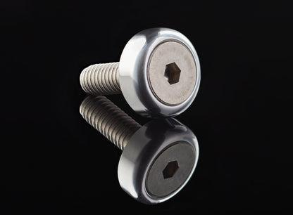 Billet Aluminium Fender Washer and ss Bolt Button head and countersink style - 10 Pack