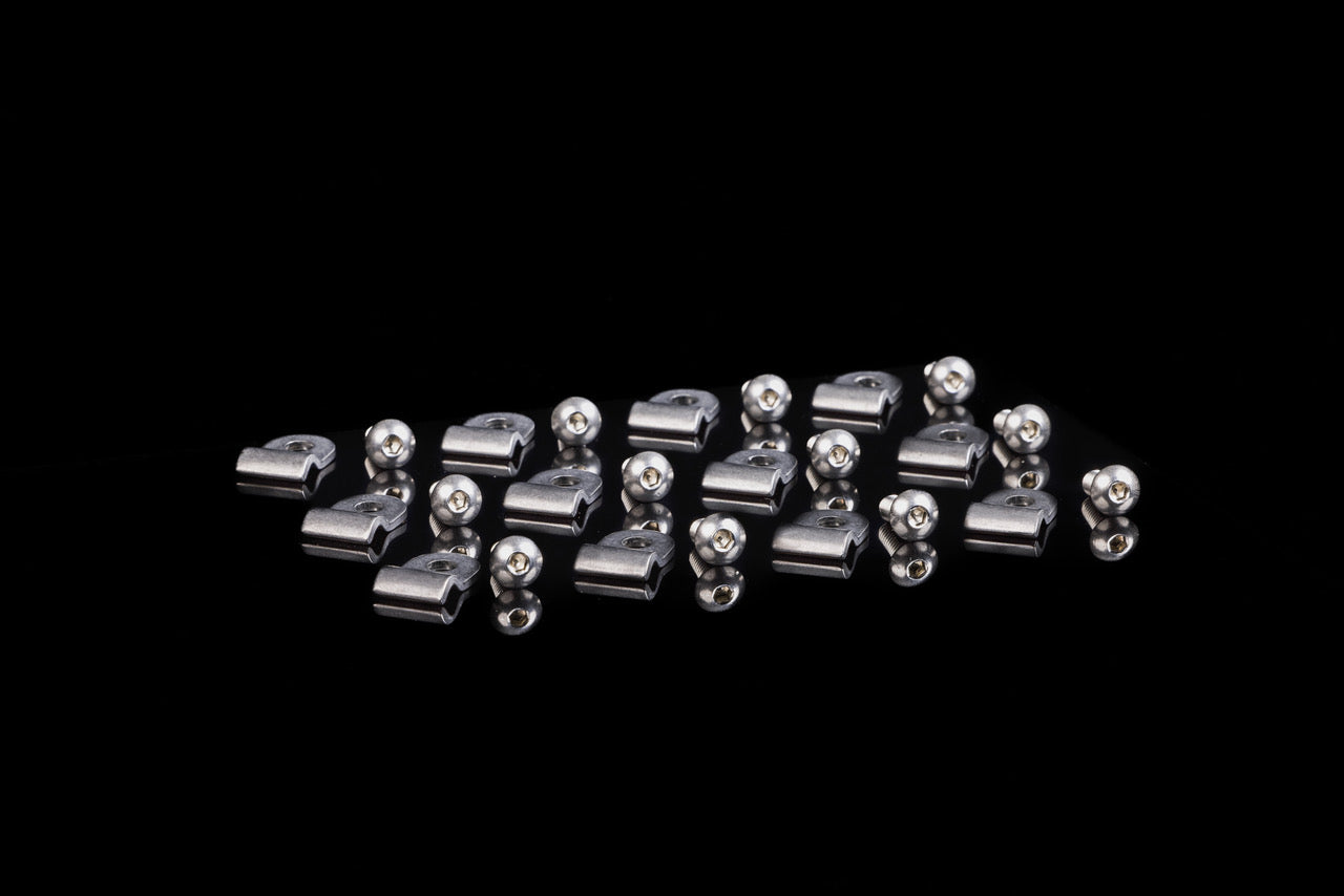 Stainless stamped Brake Line Clamps